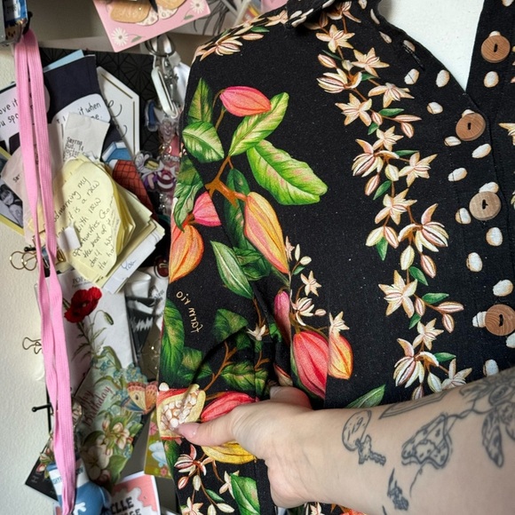 Farm Rio Fruit Button Down Small - Picture 3 of 5